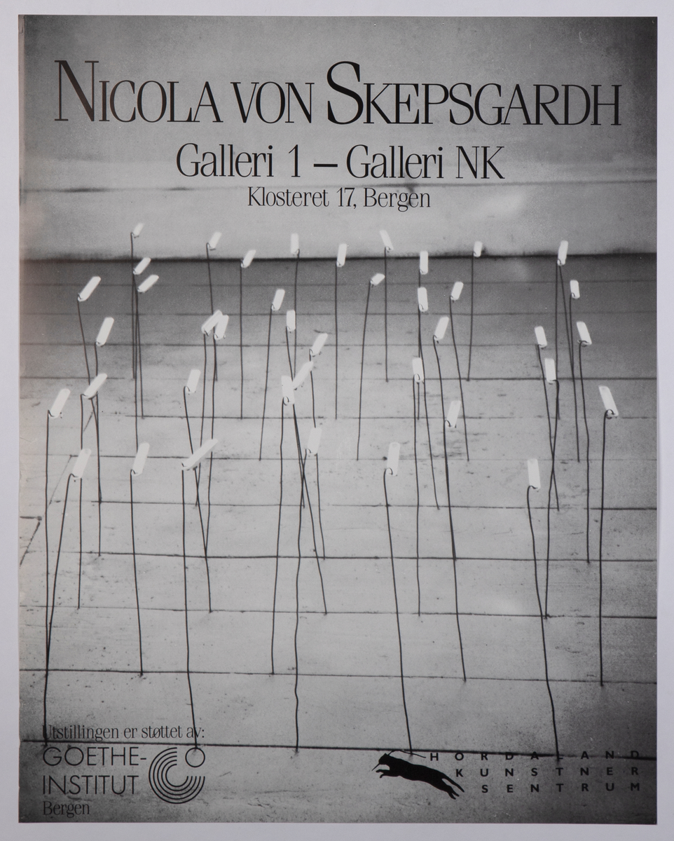 Nicola von Skepsgardh [Utstillingsplakat]