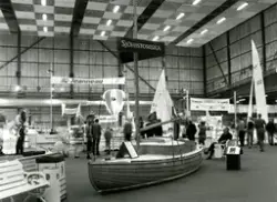 Utställning på båtmässan Allt för sjön. Allt för sjön. Segel