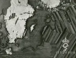 Historisk karta över Östersjön 1772 - 1809 i utställningarna