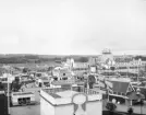 En närmast exempellös räcka fantasifulla byggnader vid Konst- och industriutställningen i Norrköping 1906.