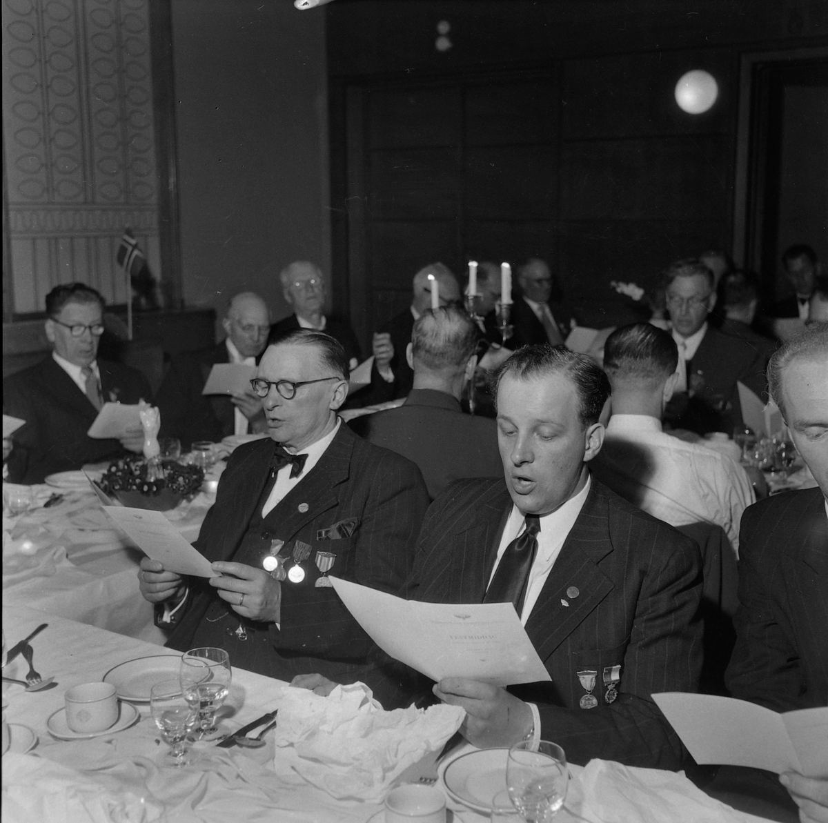 Jernbanesangerstevnet, festmiddag
