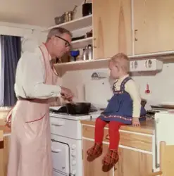 Hjemme hos Waldemar Brøgger.