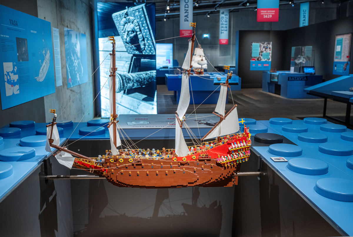 Utställning Brick Wreck på Vasamuseet.