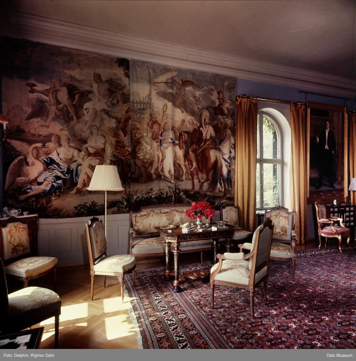 Fritzøehus slott, interiør, stue, salong