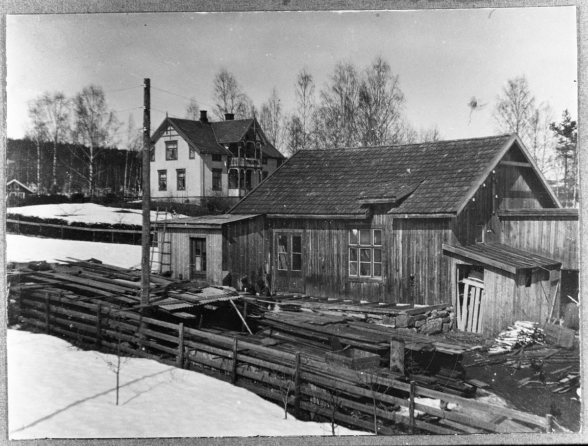 B. Johannesen & Sønner, Skreia.
Snekkerverkstedet før ombyggingen.