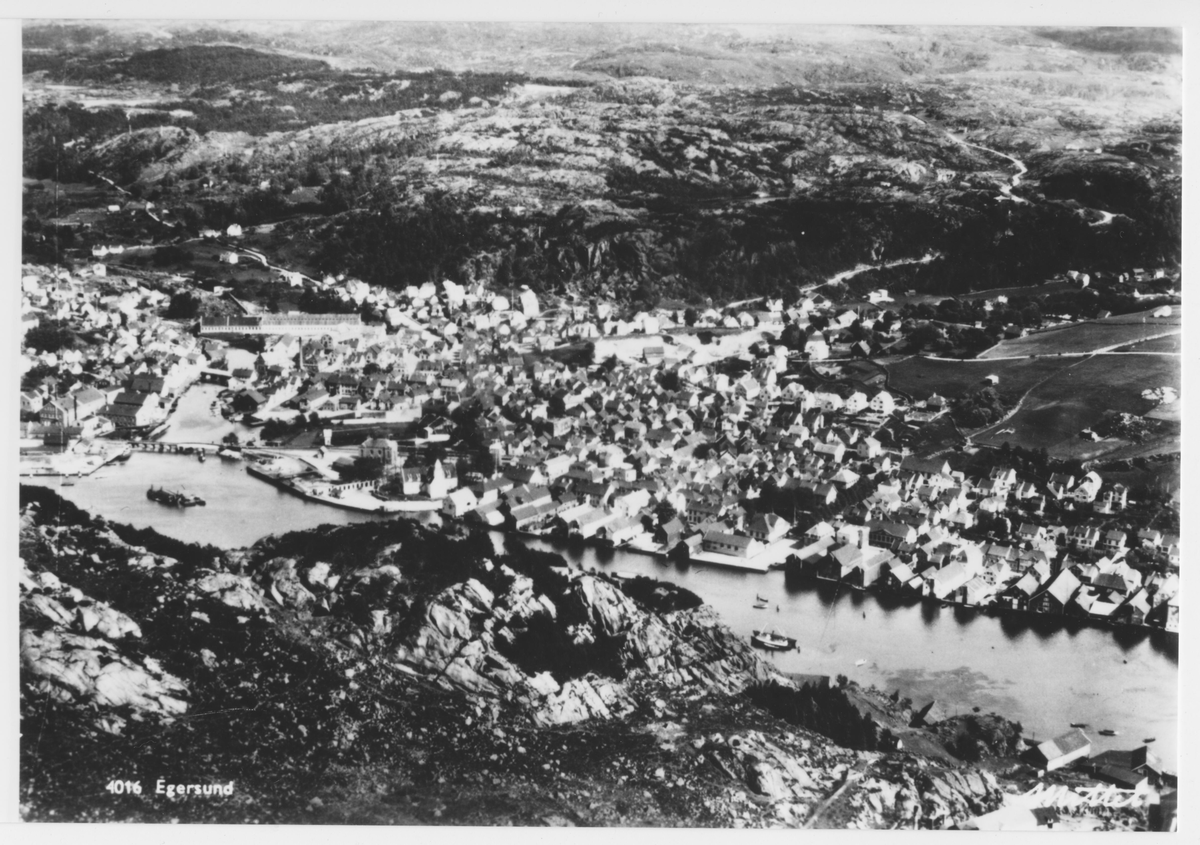 Flyfoto av Egersund