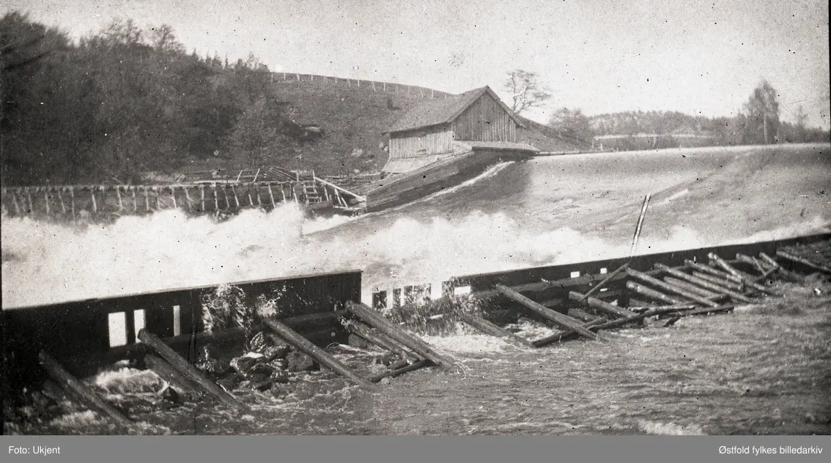 Isebrudammen, Solli i Tune ca. 1915.