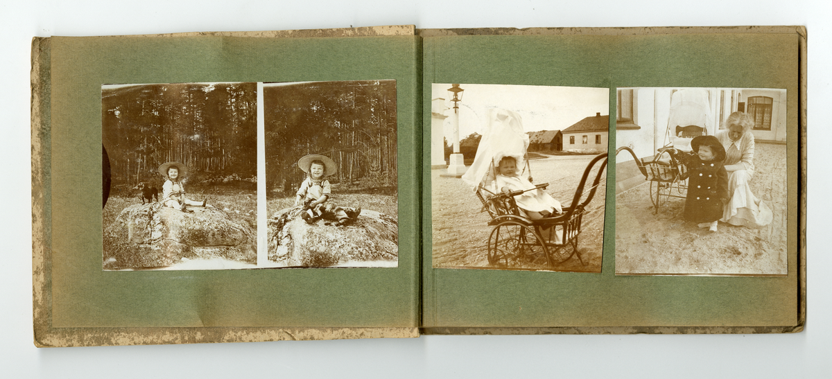 Fotoalbum tilhørende familien Aall på Ulefos hovedgård. Foto tatt på Ulefos Hovedgård i Ulefos (Telemark) på tidlig 1900-tallet