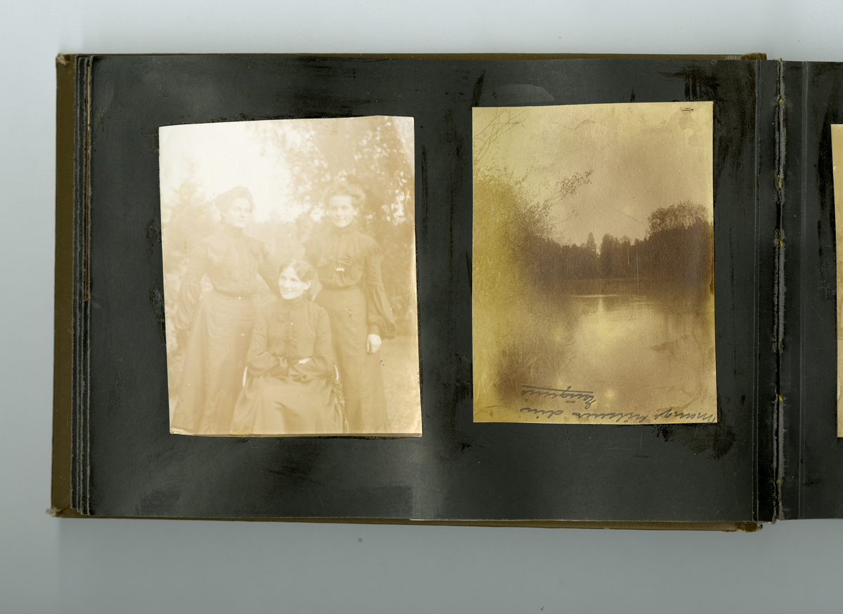 Fotoalbum tilhørende familien Aall på Ulefos hovedgård (Ulefos, Telemark). Foto fra ulike steder, noe antagelig fra Dahl gård på 1800-tallet, nyere materiale tatt på Ulefos Hovedgård i Ulefos (Telemark) på tidlig 1900-tallet

Faye familien og Aall familien var i slekt