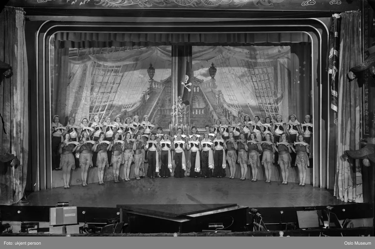 Chat Noirs ballett på scenen i Colosseum kino januar 1929.