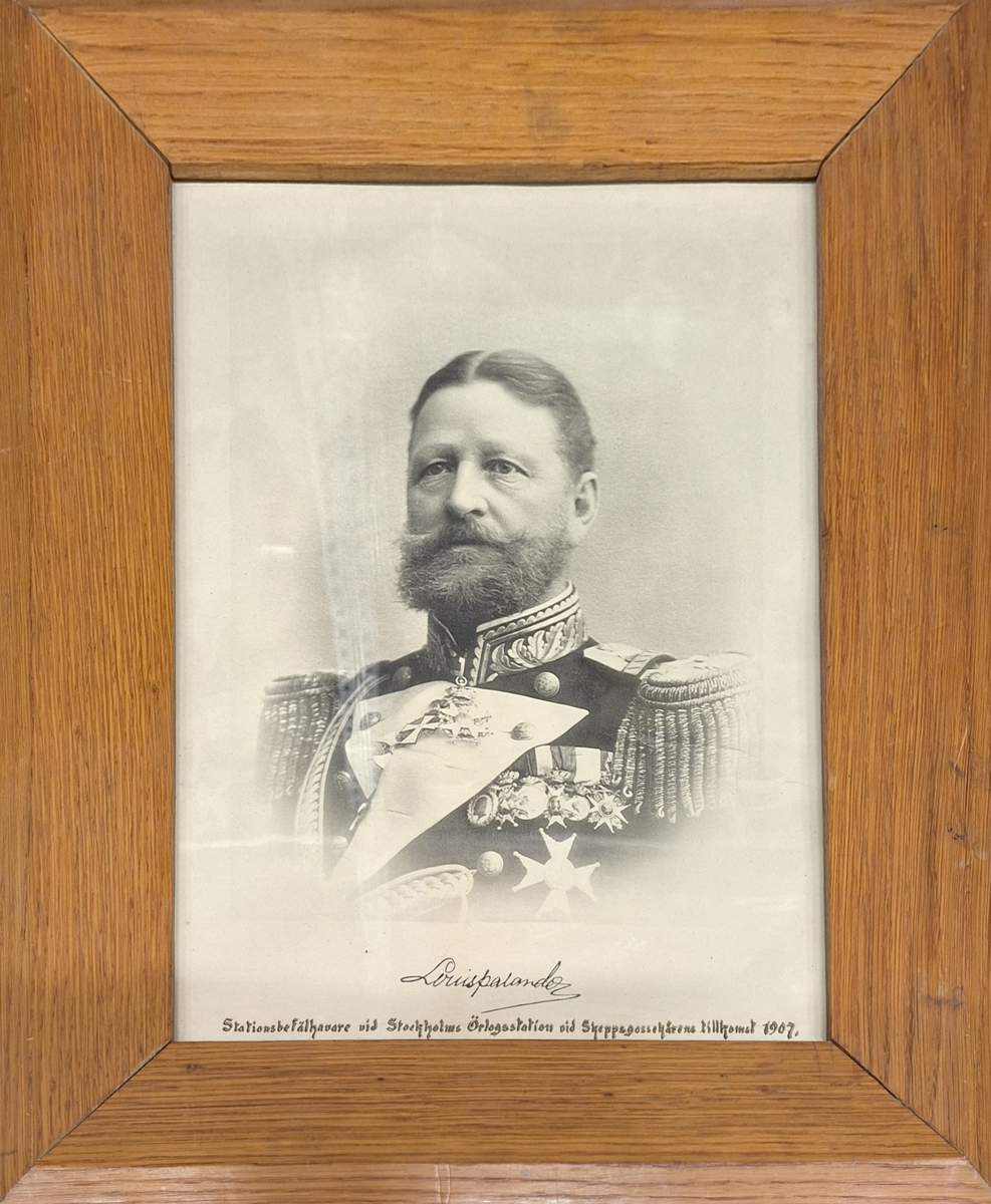 Porträtt av amiral Louis Palander.