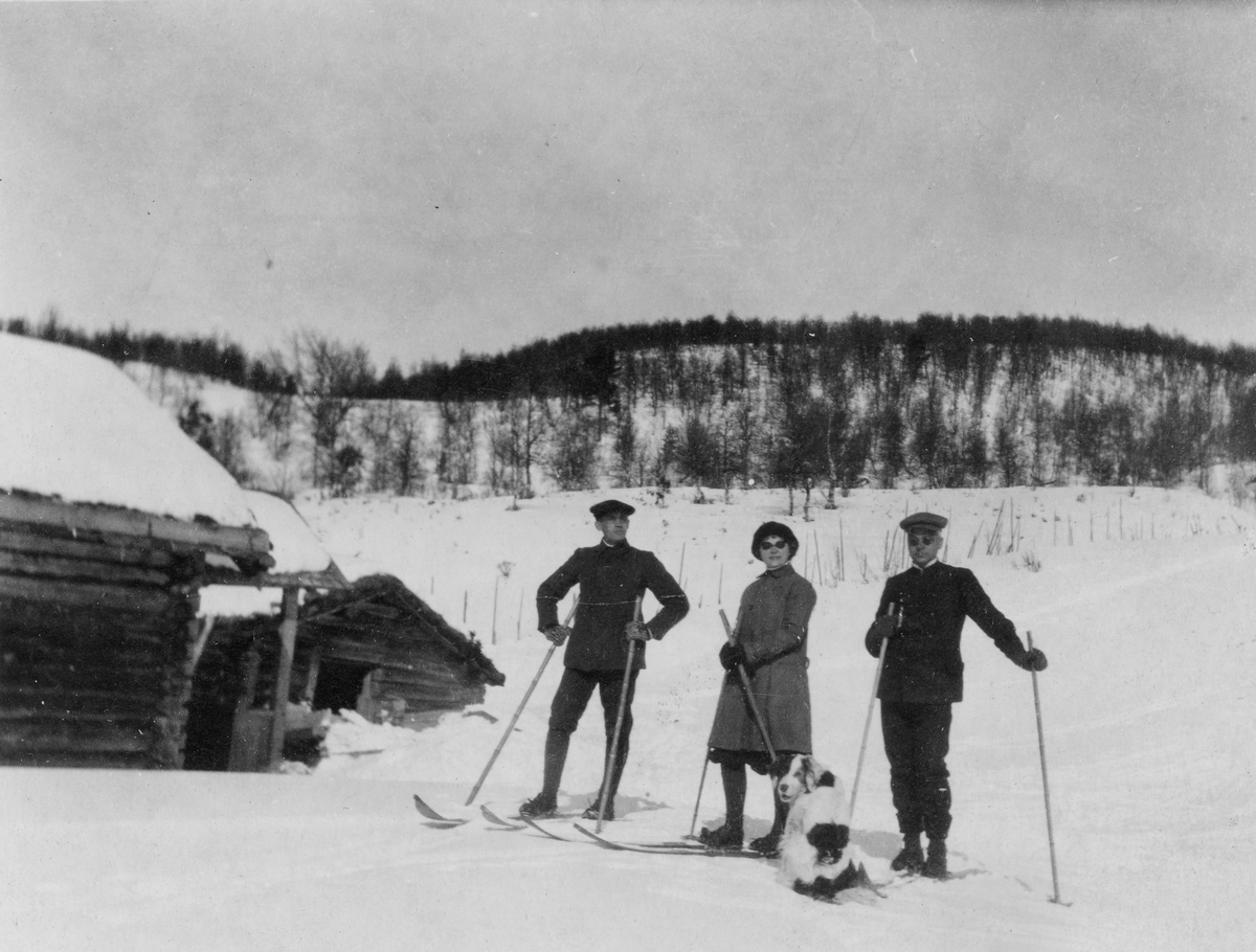 På skitur