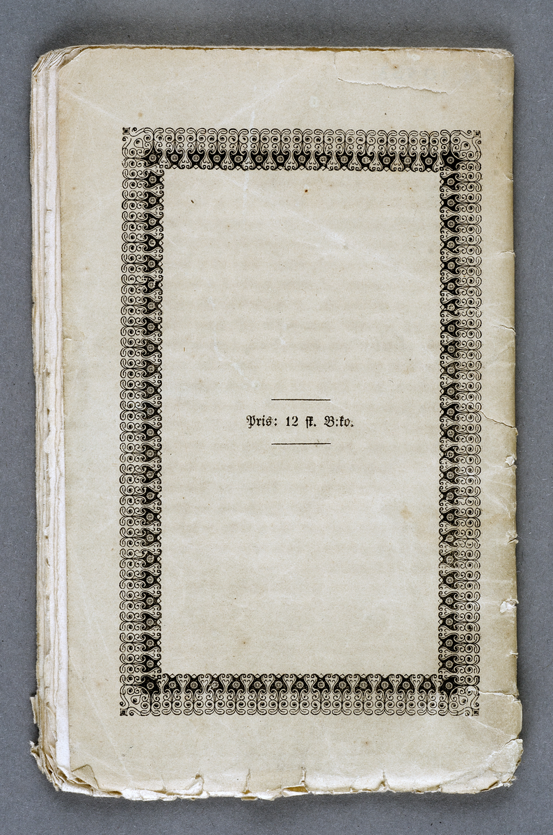 Bok. Saknar pärmen. "En lifdömds betraktelser öfver fånglifvet jemte en kort teckning öfver DIOS PER ANDERSSONS (Dal Pelles) sista dagar." Upsala. Leffler och Sebell 1849.