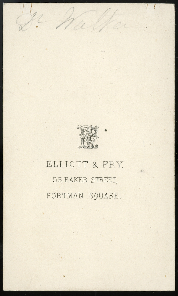 Visittkortportrett av doktor Mary Walker (1832 - 1919) som var en amerikansk feminist og kirurg som ble tatt som krigsfange og mottok Medal of Honor under den amerikanske borgerkrigen