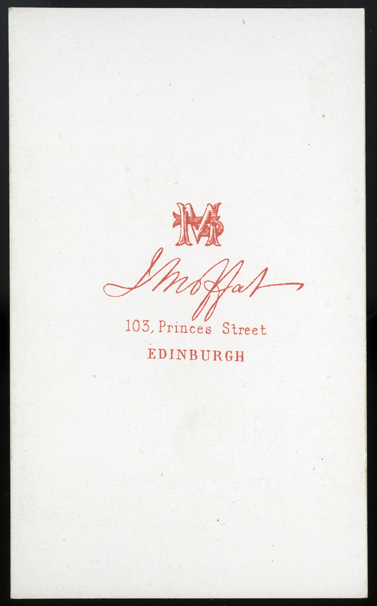 Visittkortportrett av den skotske elgen og professoren James Young Simpson (1811 - 1870)