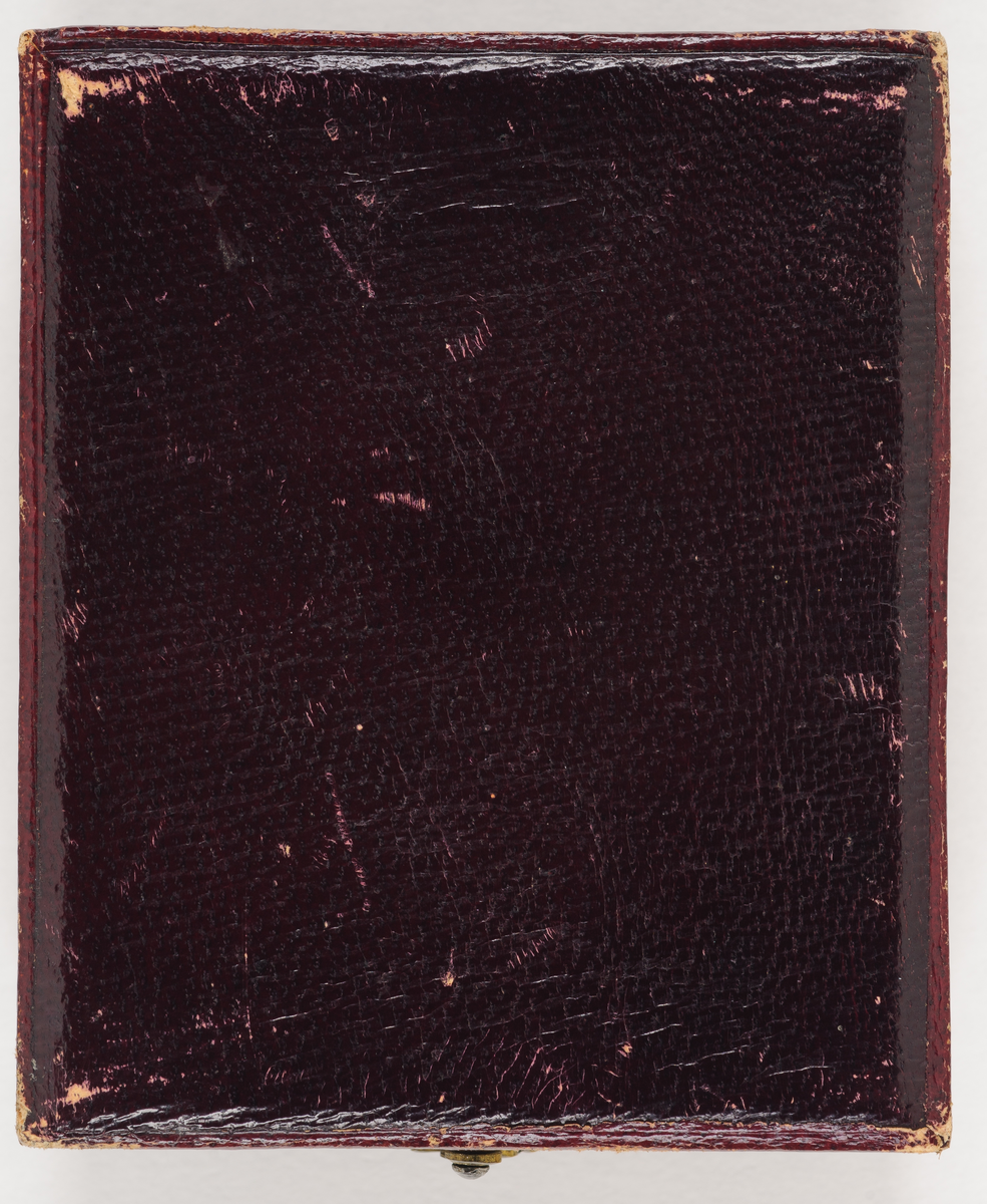 Daguerreotypi: Portrett av en mann, halvfigur.