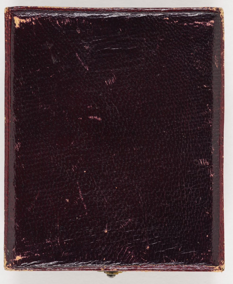 Daguerreotypi: Portrett av en mann, halvfigur.