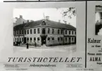 Detalj av annonstavla daterad 1908.
Reklamaffisch med texten: 