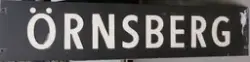 Stationsnamnsskylt, Örnsberg