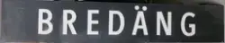 Stationsnamnsskylt, Bredäng
