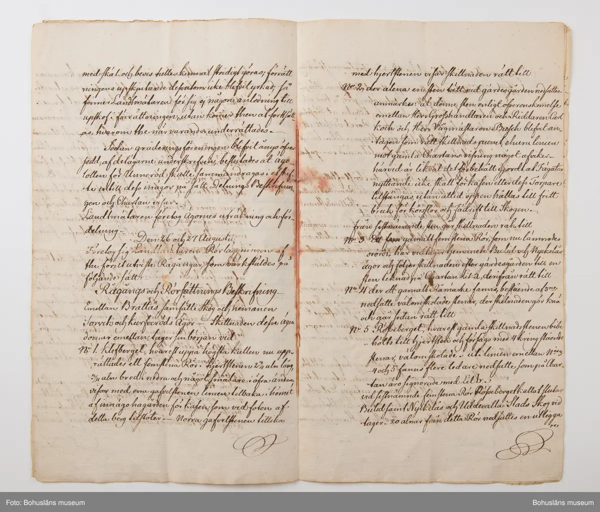 Ur arkivförteckningen: Lantmäterihandling 1795. Kasen, Brattås, Unneröd, Bäve.