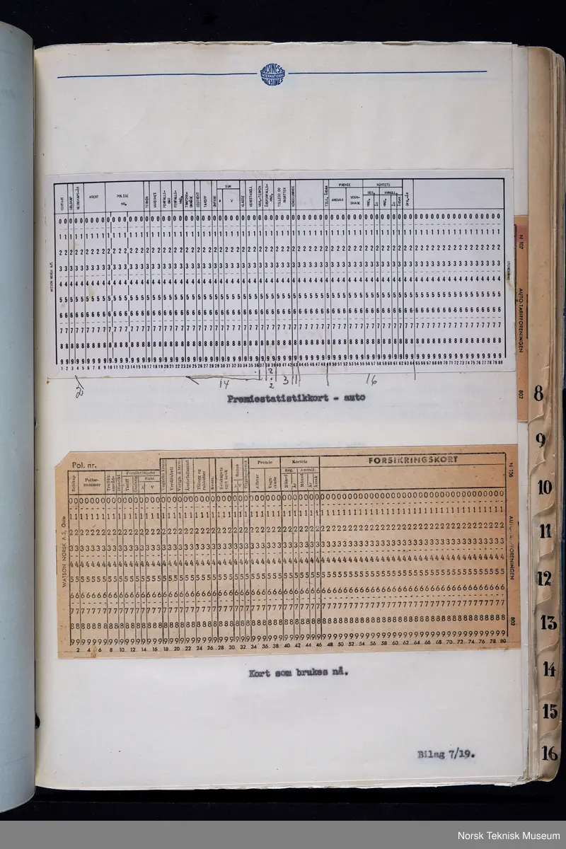 Horisontal hullkort sorteringsmaskin, elektrisk drevet. Med denne maskinen, som var raskere enn tilsvarende av andre fabrikater, kunne hullkortene sortere etter ulike kriteria. 
