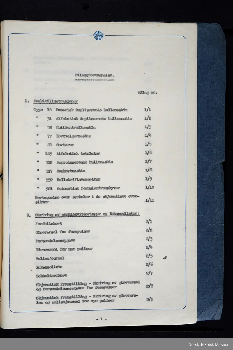 Horisontal hullkort sorteringsmaskin, elektrisk drevet. Med denne maskinen, som var raskere enn tilsvarende av andre fabrikater, kunne hullkortene sortere etter ulike kriteria. 