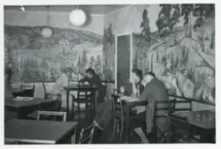 Spisesalen ved Tronsmo hanskefabrikk