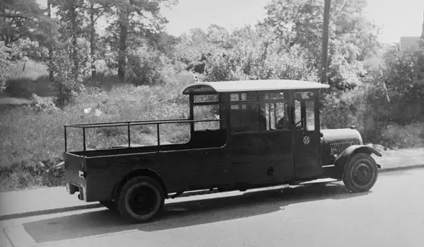 Buss ombyggd till sandningsvagn (Tidaholms Bruk 1926)