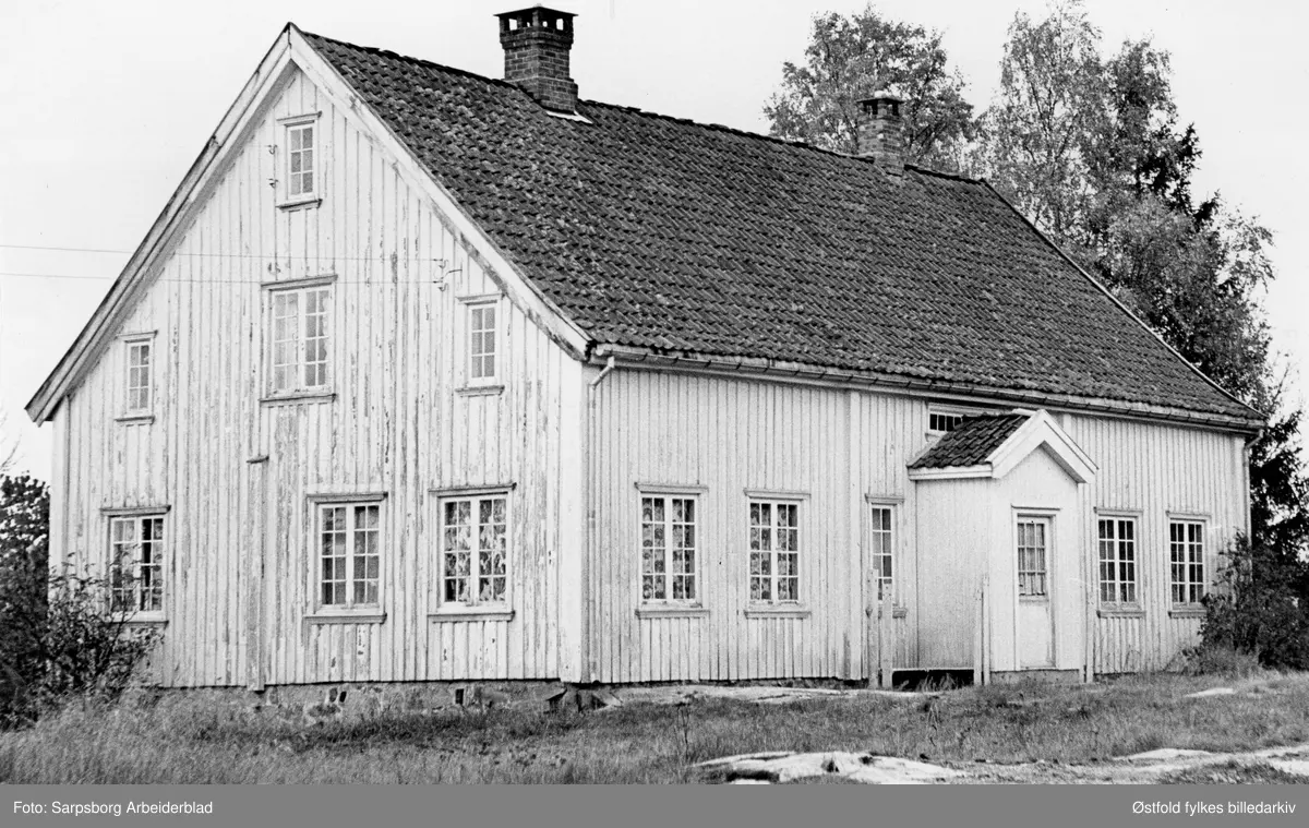 Våningshus på Øsaker i Tune ca. 1970.