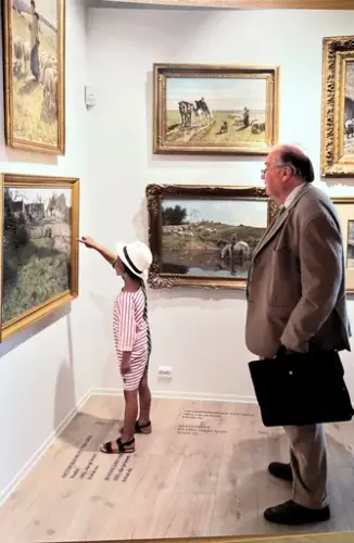 Fransk ambassadør for Norge i galleriet i 2018 