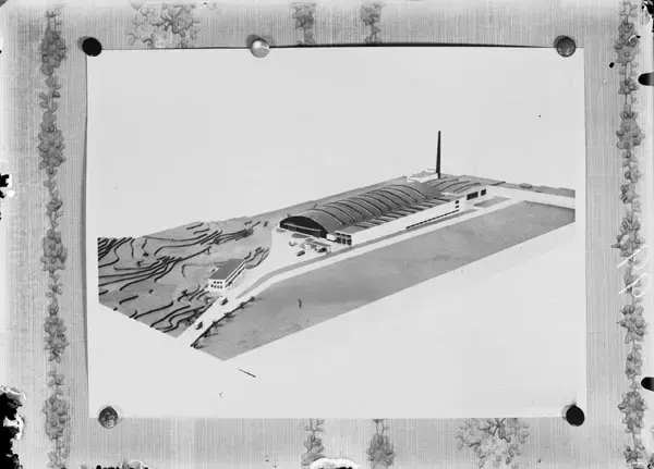 Modell av  Hornsbergsgaraget