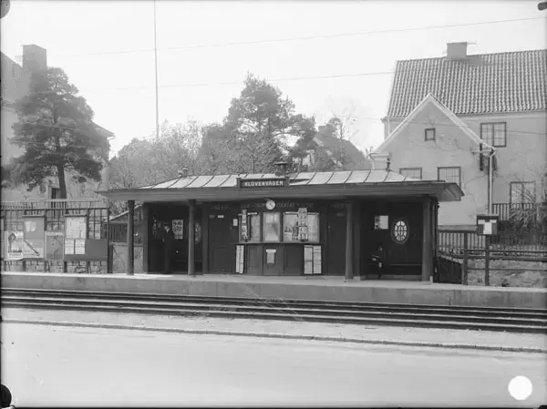 Klövervägen, hållplats för spårvagnar