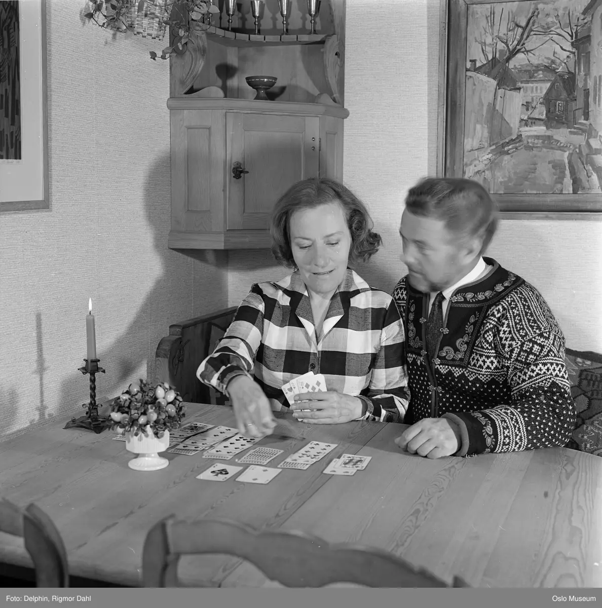 bolig, interiør, kvinne, skuespiller, mann, programsekretær, kabal