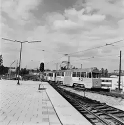 A29-tåg vid Fruängen strax för tunnelbaneöppnadet