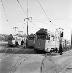 Spårvagnar vid Södermalmstorg