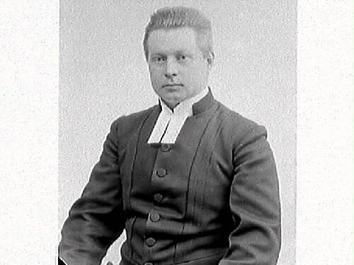 Mansporträtt. Pastor Bergström, Träslöv.