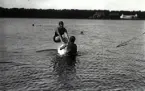 Bad vid Långviken år 1930.