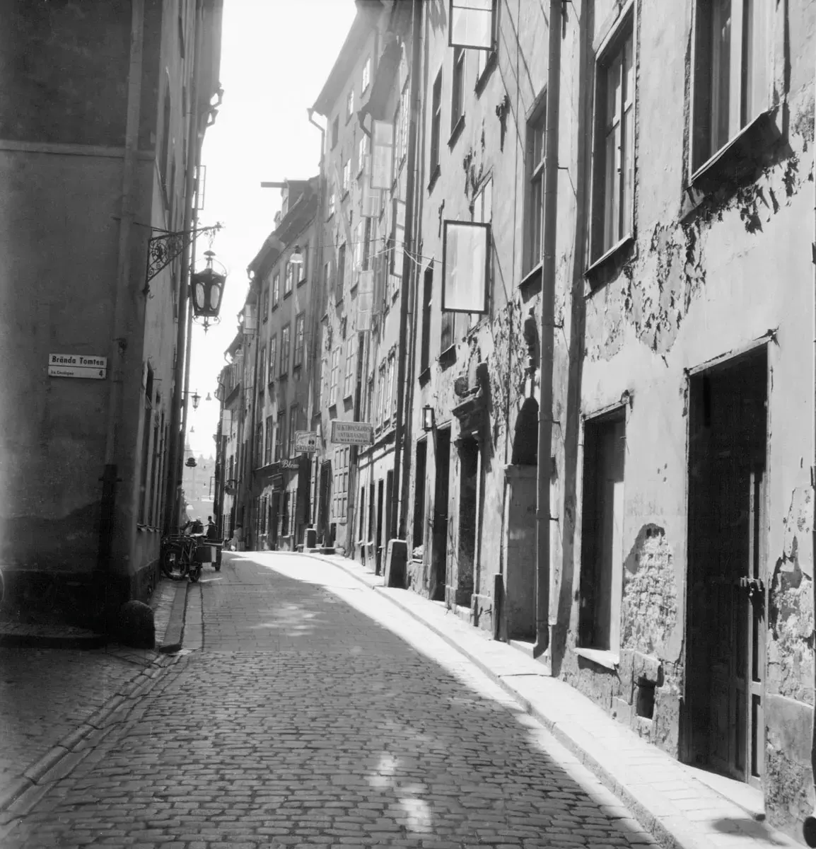 Kindstugatan i Gamla stan vid Brända tomten
