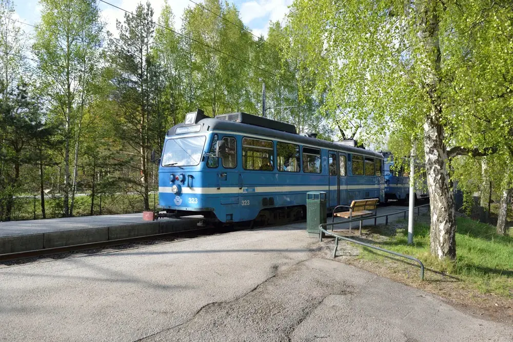 Hållplats Högberga på Lidingö