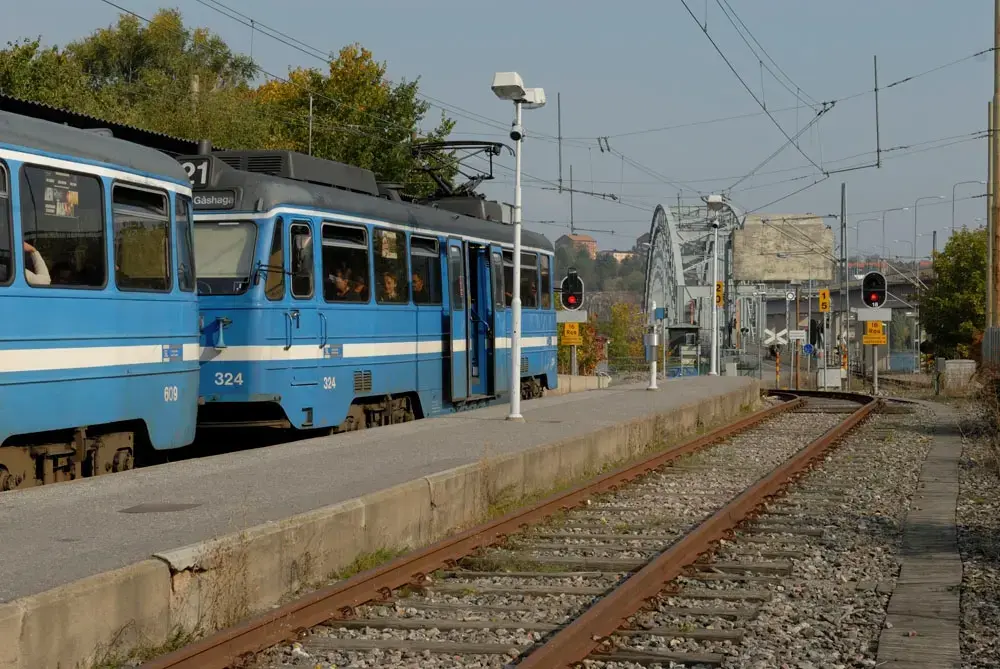 Lidingöbanan vid station Ropsten