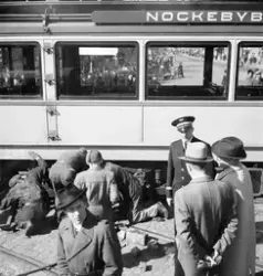 Urspårning på linje 12 vid Tegelbacken