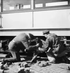 Urspårning på linje 12 vid Tegelbacken