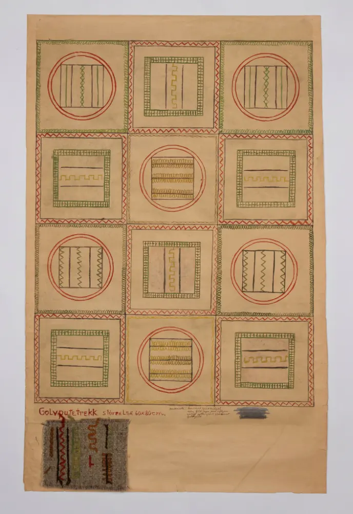 Skisse til putetrekk