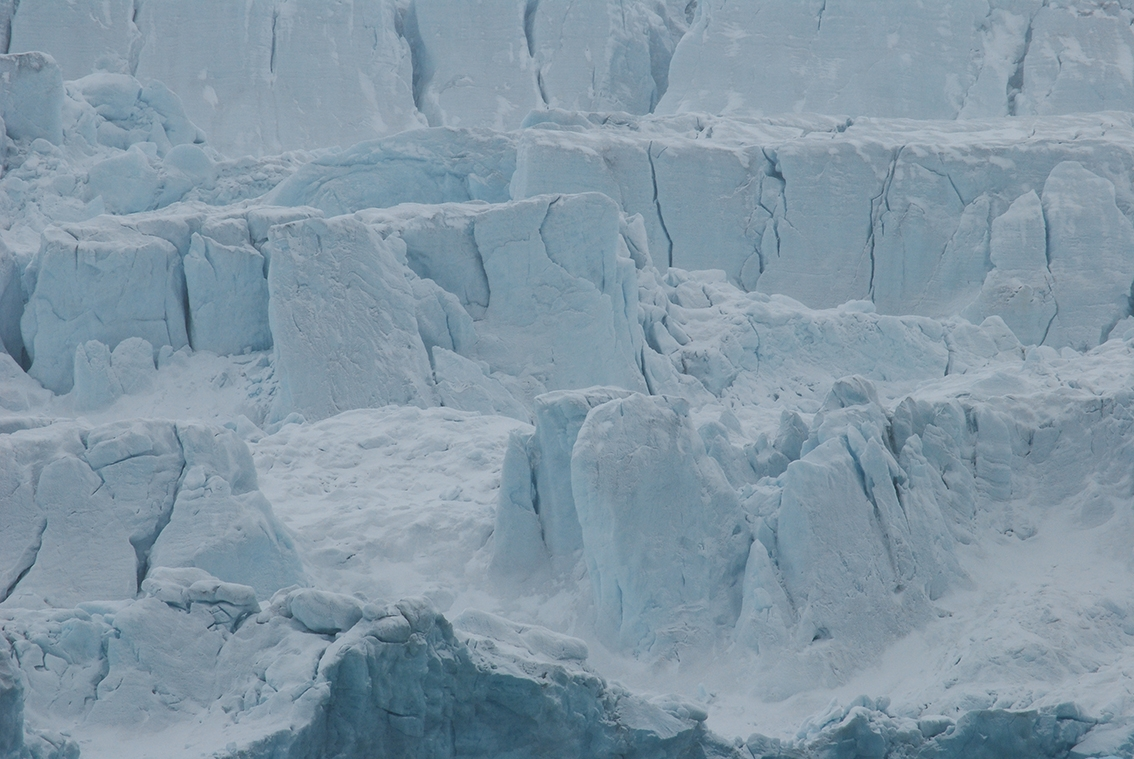 En glaciär: Lilliehöökbreen.