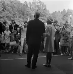 Fra åpningen av Henie-Onstad Kunstsenter.