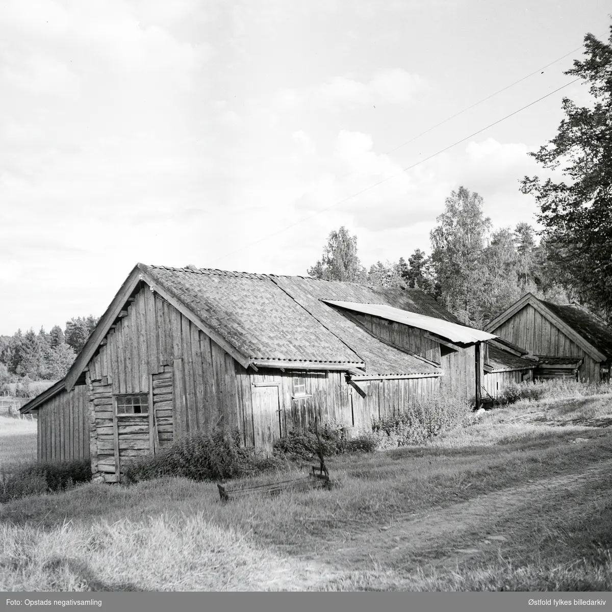 Bu og låve på Østtorp i Varteig 1950-55.