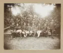 En grupp underofficerare har samlats för ett gruppfoto på Kronobergs hed.
Ca 1908-1910.