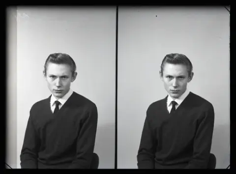 Mansporträtt, körfoto, Torsten Andersson, Yrkesskolan, Kolbäck.
Ur Gustaf Åhmans samling.