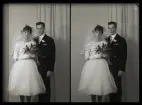 Brudpar, ove Ek, Skerikesvägen 1, Västerås.
Ur Gustaf Åhmans samling.